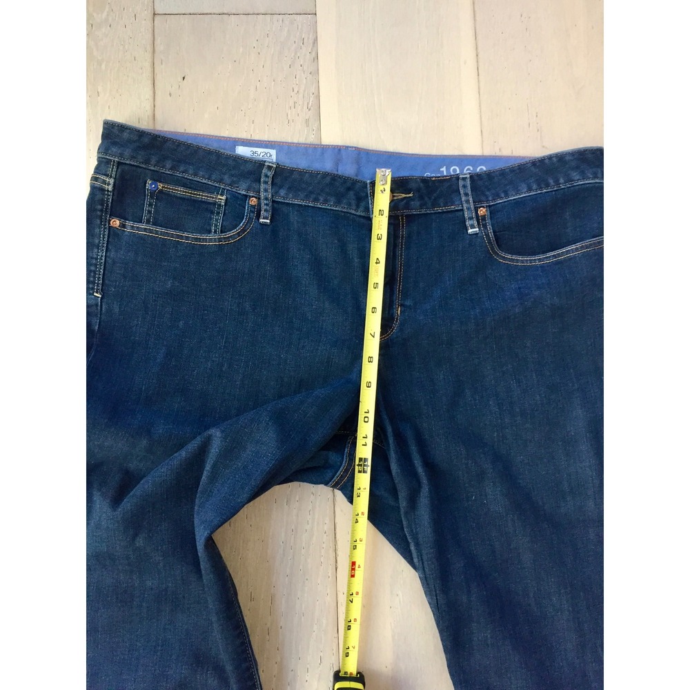 Gap 1969 Curvy Flare Jeans Dark Wash Denim Blue Womens 35/20R - Picture 4 of 6